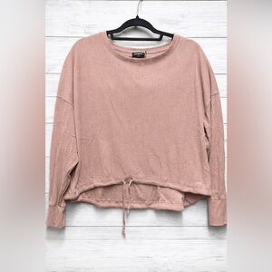 Express Blush Ribbed Hoodie